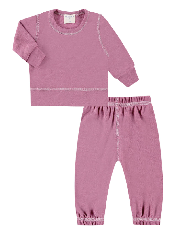 Eco-Lightweight Hacci Pullover and Pant Loungewear Sets