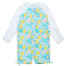 Load image into Gallery viewer, Lemon Drops LS Sunsuit