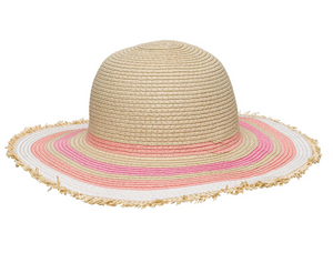 Peachy Striped Sunhat