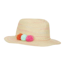 Load image into Gallery viewer, Sunhat With Pompoms - Beige Pompom