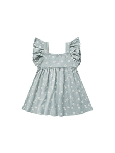 Mariposa Dress- Blue Daisy