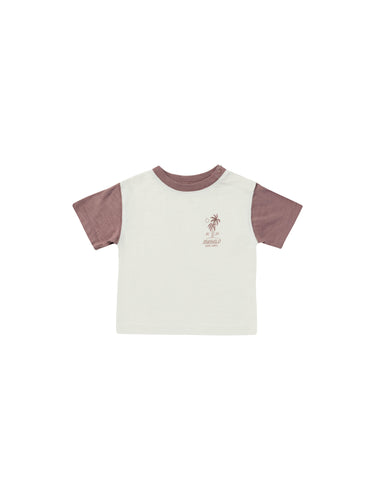 Contrast Short Sleeve Tee - Mahalo