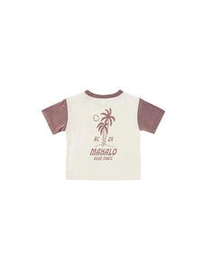 Contrast Short Sleeve Tee - Mahalo
