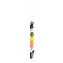 Load image into Gallery viewer, Rainbow Multi Pacifier Clip