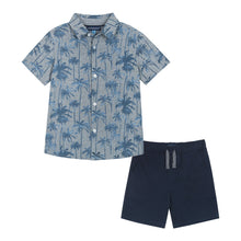 Load image into Gallery viewer, Knit Buttondown Set - Blue Tie Dye