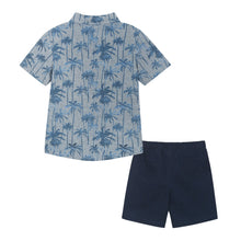 Load image into Gallery viewer, Knit Buttondown Set - Blue Tie Dye