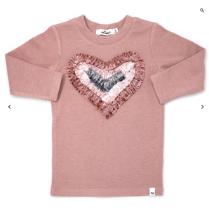 oh baby! Multi Heart Blush L/S 2pc Set- Pale Pink