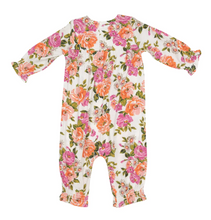 Load image into Gallery viewer, Wild Rose Floral Smocked Romper  Pink