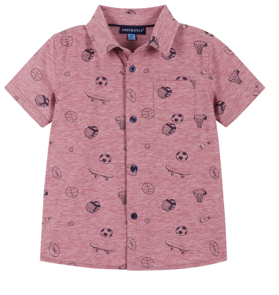 Sports Print Polo