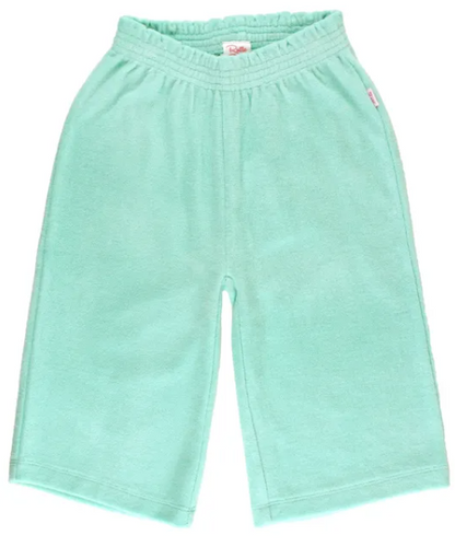 Vintage Aqua Terry Knit Wide Leg Pants