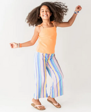 Load image into Gallery viewer, Rainbow Lane Stripe Terry Knit Wide Leg Pants