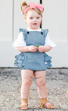 Load image into Gallery viewer, White Knit Ruffle Sleeve Bodysuit