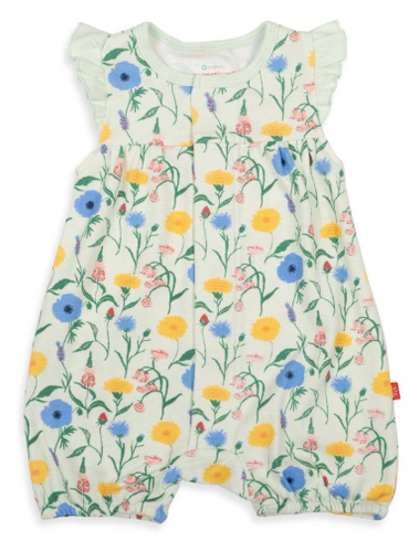 Le Jardin Organic Cotton Magnetic Sleeveless Romper
