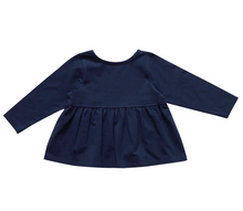 Load image into Gallery viewer, Girls Organic Bette Top - Navy