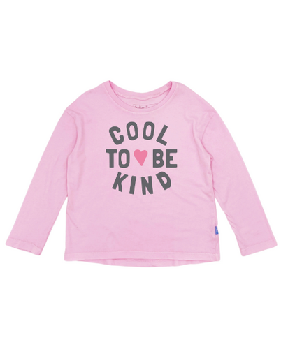 Cool To Be Kind LS Tee - Cherry Blossom