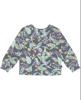 Island Hacci Pullover - Charcoal