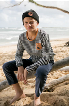 Load image into Gallery viewer, Crasher L/S Tee - Black/White Stripe