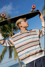 Load image into Gallery viewer, Beach Break Hooded Sweatshirt - Sunset Stripe