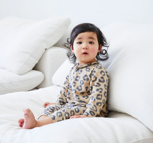 Eco-Animal Hacci Henley Romper