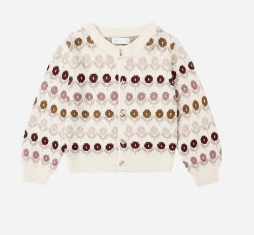 Cheyenne Cardigan - Floral Jacquard
