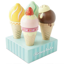 Load image into Gallery viewer, Wooden Ice Cream Cones Set