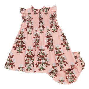 Baby Girls Stevie Dress Set - Pink Bouquet Floral