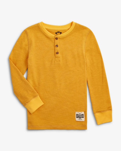 Craftsman Thermal Henley - Mustard