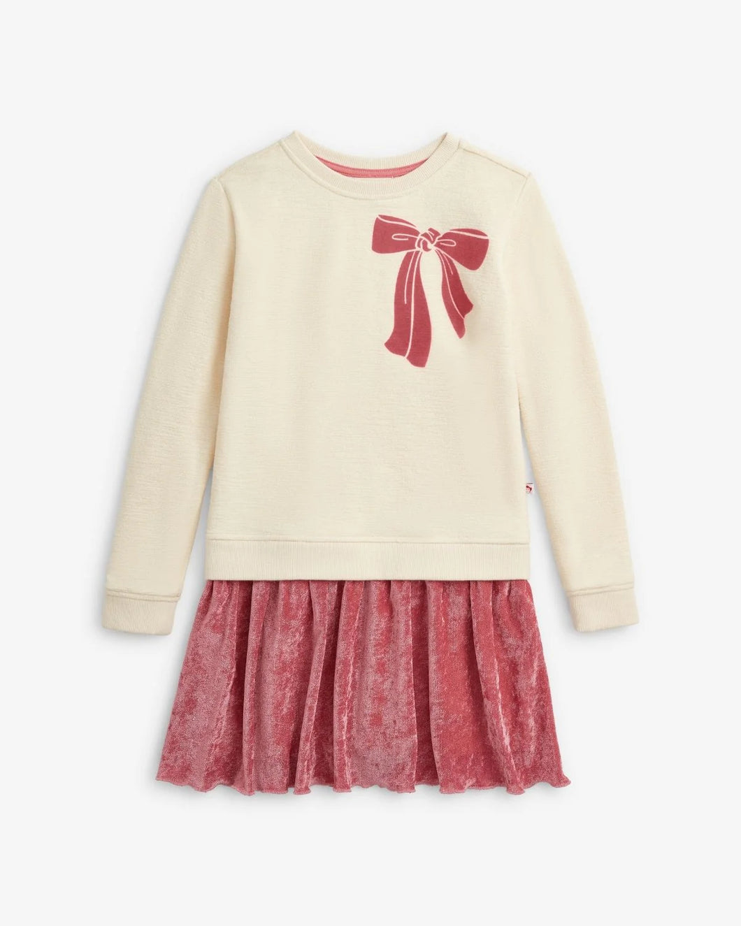 Sweatshirt Dress - Cream