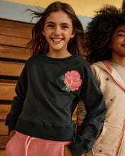 Load image into Gallery viewer, Lisa Cropped Sweatshirt - Moss