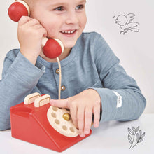 Load image into Gallery viewer, Vintage Wooden Phone