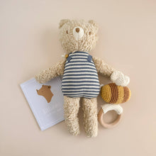 Load image into Gallery viewer, Teether Bee Cotton Crochet Rattle Spring Summer Baby Toy