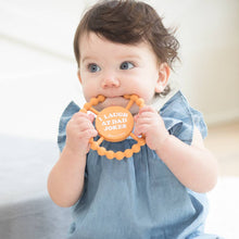Load image into Gallery viewer, I Laugh at Dad Jokes Happy Teether