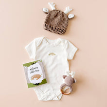 Load image into Gallery viewer, Teether Deer Crochet Cotton Rattle Baby Gift Fall Woodland