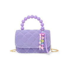 Load image into Gallery viewer, Pearl Handle Message Charm Handbag for Kids