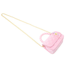 Load image into Gallery viewer, Pearl Handle Message Charm Handbag for Kids