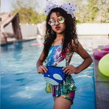 Load image into Gallery viewer, Blue Whale Belt Bag, Child's Adjustable Fanny Pack