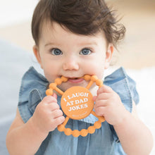 Load image into Gallery viewer, I Laugh at Dad Jokes Happy Teether