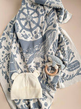 Load image into Gallery viewer, Teether Whale Cotton Crochet Rattle Baby Gift Spring Summer