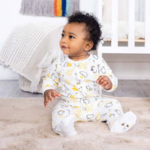 Load image into Gallery viewer, Honey Bee Mine Organic Cotton Magnetic Footie