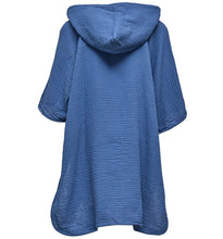 Load image into Gallery viewer, Denim Blue Beach Poncho