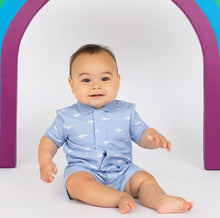 Load image into Gallery viewer, Ready Jet Go Pique S/S Romper
