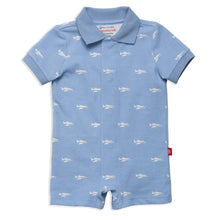 Load image into Gallery viewer, Ready Jet Go Pique S/S Romper