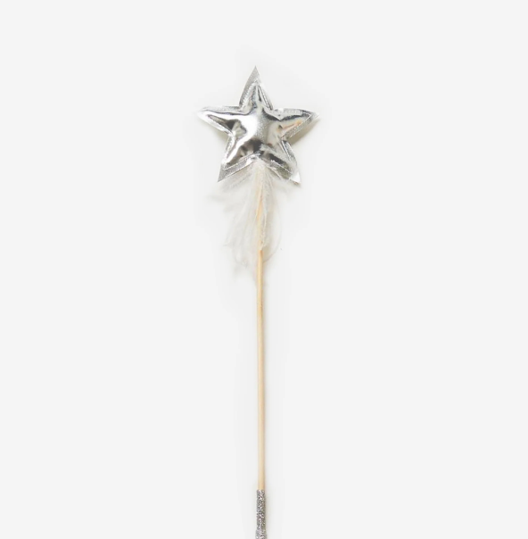 Star/Pompom Stick - Silver Star