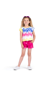 Majorca Shorts - Fuchsia Marble