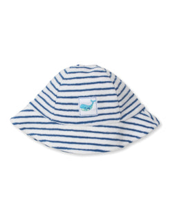 Watercolor Whales Terry Sunhat STR - Blue