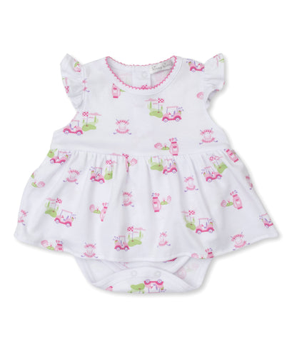 Kissy Golf Club Bodysuit Dress S/S PRT - Multi Pink