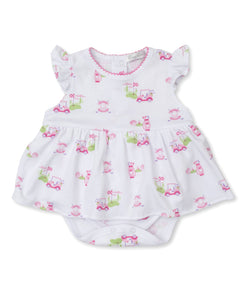 Kissy Golf Club Bodysuit Dress S/S PRT - Multi Pink