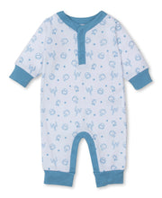 Load image into Gallery viewer, Football Kicks Playsuit PRT - Blue