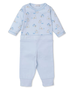 Pups in Action Pant Set Mix - Light Blue