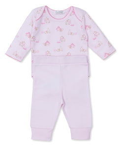 Pups in Action Pant Set Mix - Pink